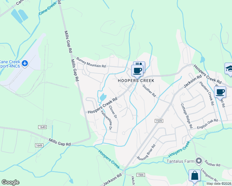 map of restaurants, bars, coffee shops, grocery stores, and more near 29 Philips Court in Fletcher