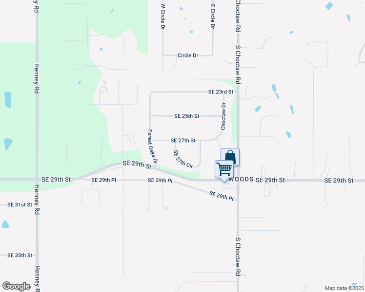map of restaurants, bars, coffee shops, grocery stores, and more near 14620 Southeast 27th Court in Choctaw