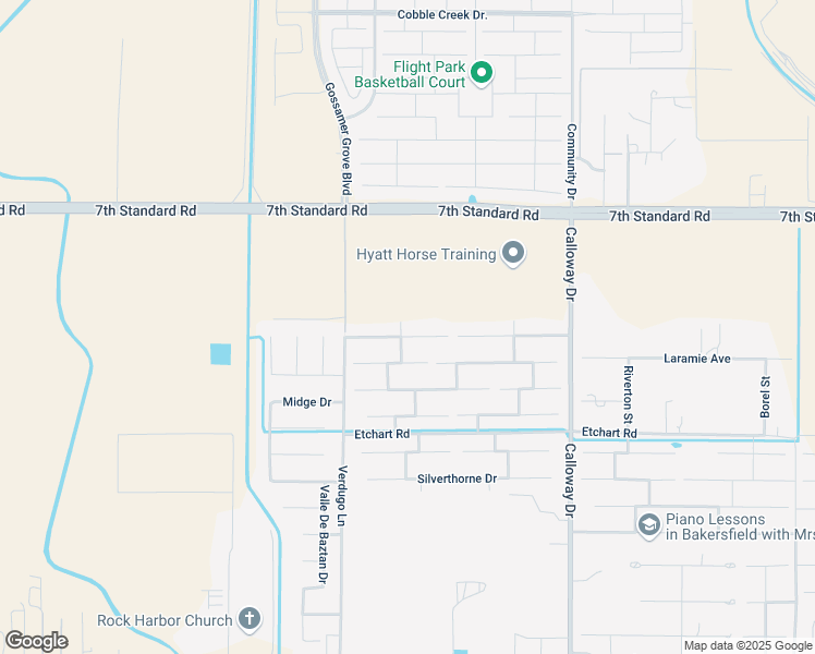 map of restaurants, bars, coffee shops, grocery stores, and more near 10210 Cranberry Isle Drive in Bakersfield