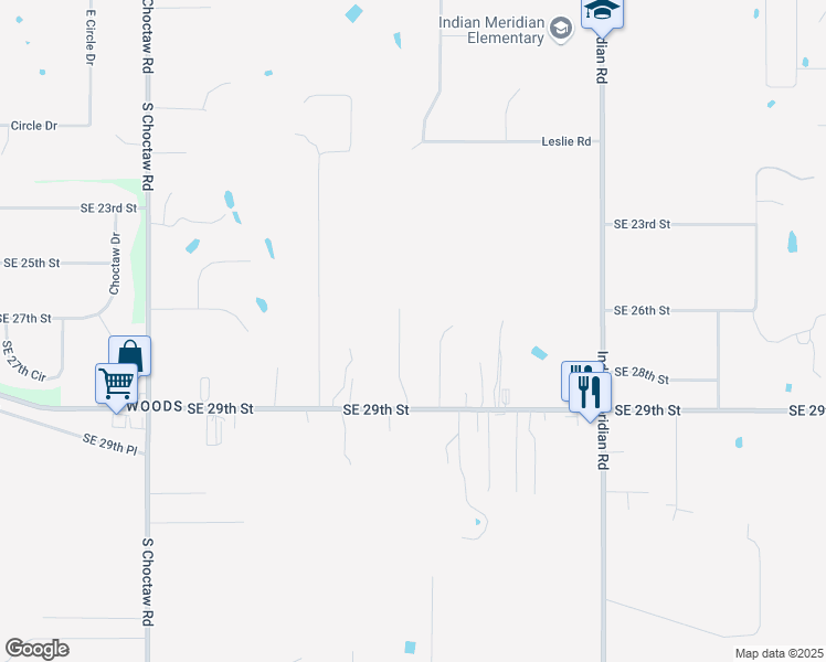 map of restaurants, bars, coffee shops, grocery stores, and more near 2648 Grey Stone in Choctaw