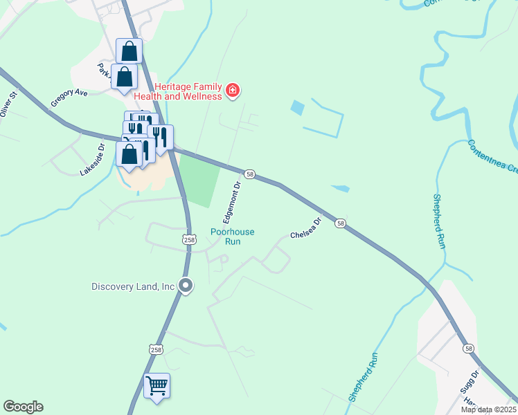 map of restaurants, bars, coffee shops, grocery stores, and more near in Snow Hill