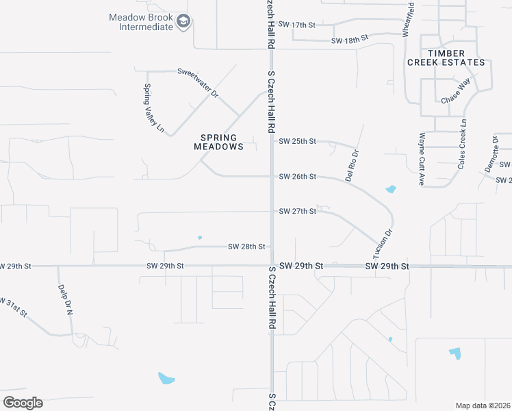 map of restaurants, bars, coffee shops, grocery stores, and more near 12201 Southwest 27th Street in Yukon