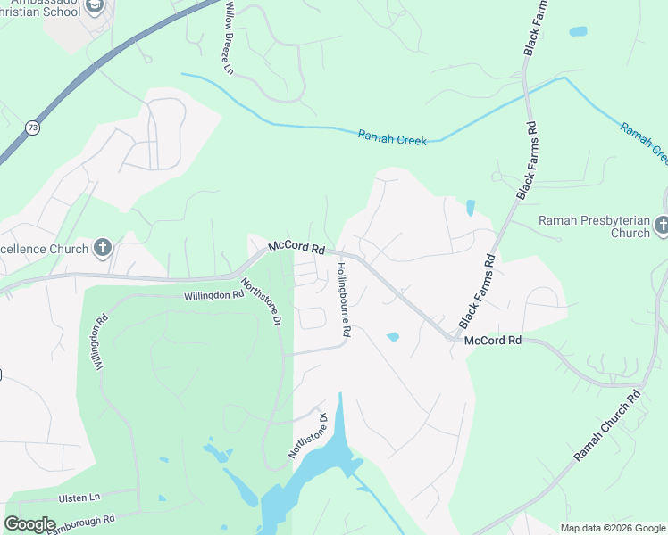 map of restaurants, bars, coffee shops, grocery stores, and more near 13124 McCord Road in Huntersville