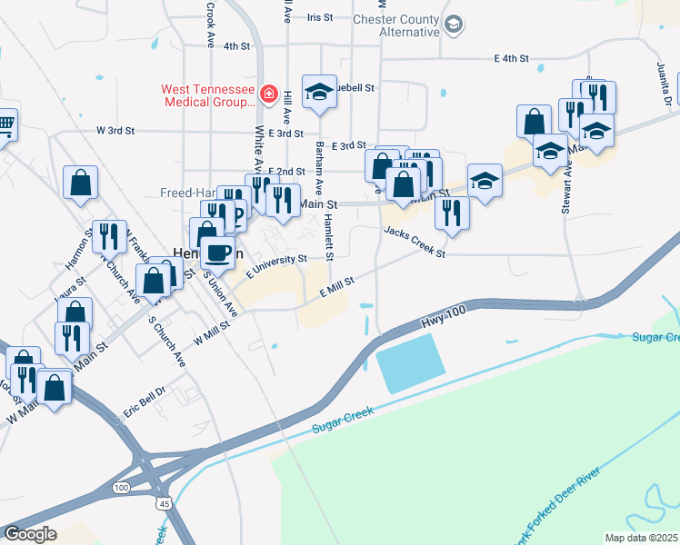 map of restaurants, bars, coffee shops, grocery stores, and more near 2 Mimosa Drive in Henderson