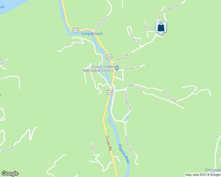 map of restaurants, bars, coffee shops, grocery stores, and more near 16 River Run Road in Canton