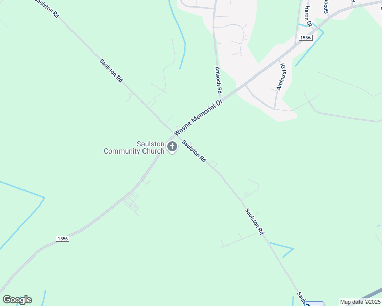 map of restaurants, bars, coffee shops, grocery stores, and more near 511 Saulston Road in Goldsboro