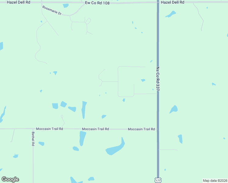 map of restaurants, bars, coffee shops, grocery stores, and more near 9864 Hickory Hollow Road in McLoud