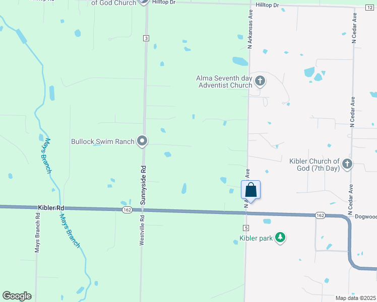 map of restaurants, bars, coffee shops, grocery stores, and more near 1240 Charles Drive in Van Buren