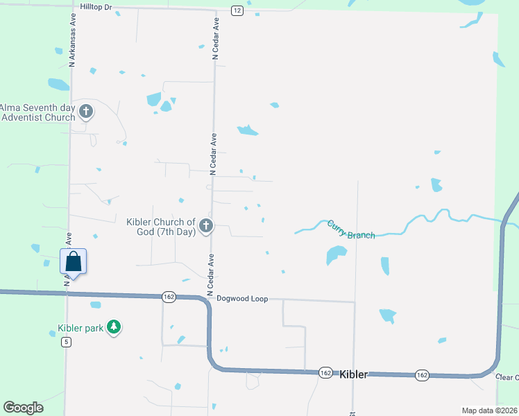 map of restaurants, bars, coffee shops, grocery stores, and more near 340 North Cedar Avenue in Alma