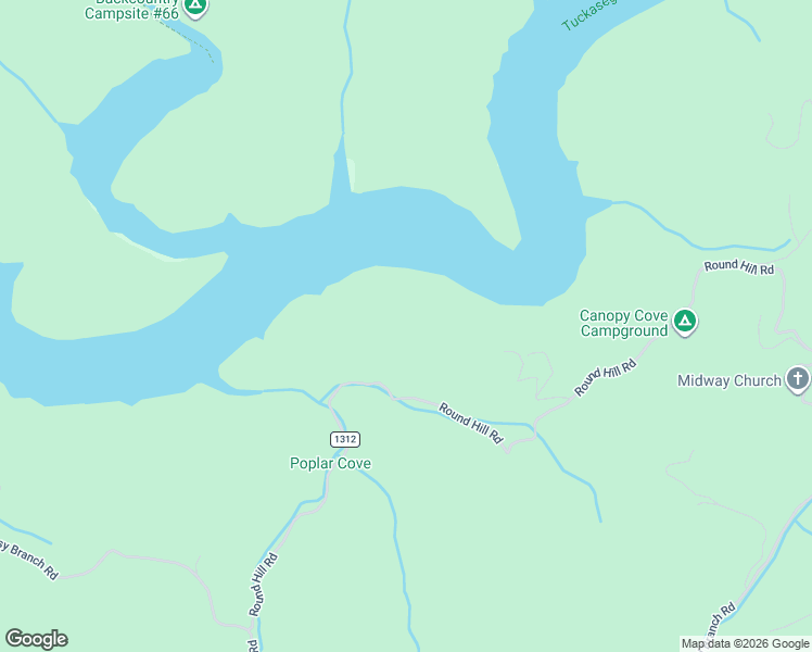 map of restaurants, bars, coffee shops, grocery stores, and more near 2126 Round Hill Road in Bryson City
