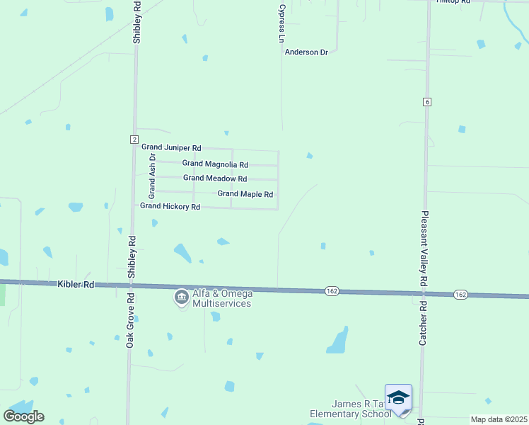 map of restaurants, bars, coffee shops, grocery stores, and more near 5420 Grand Hickory Road in Van Buren
