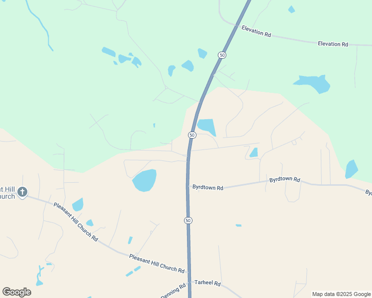 map of restaurants, bars, coffee shops, grocery stores, and more near 4823 North Carolina 50 in Benson