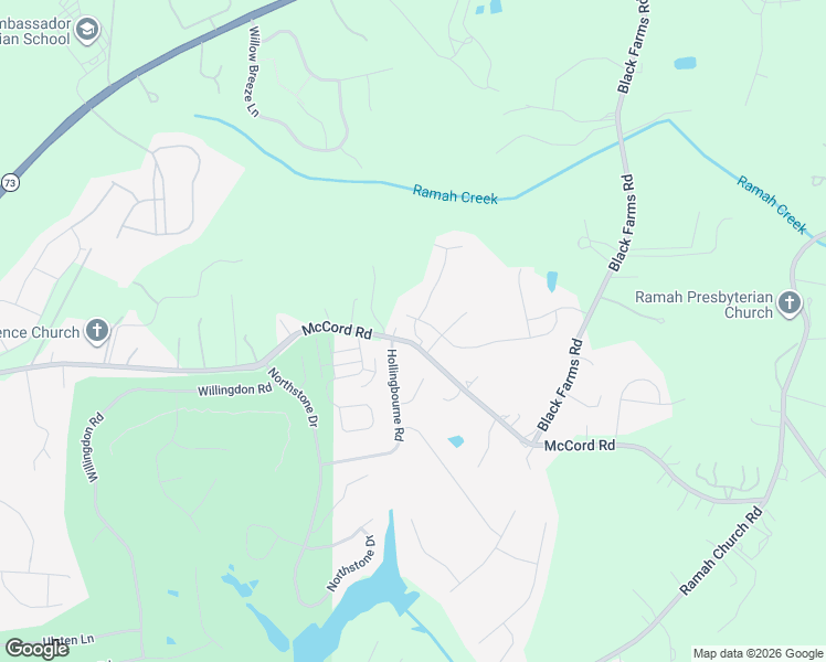 map of restaurants, bars, coffee shops, grocery stores, and more near 13145 McCord Road in Huntersville