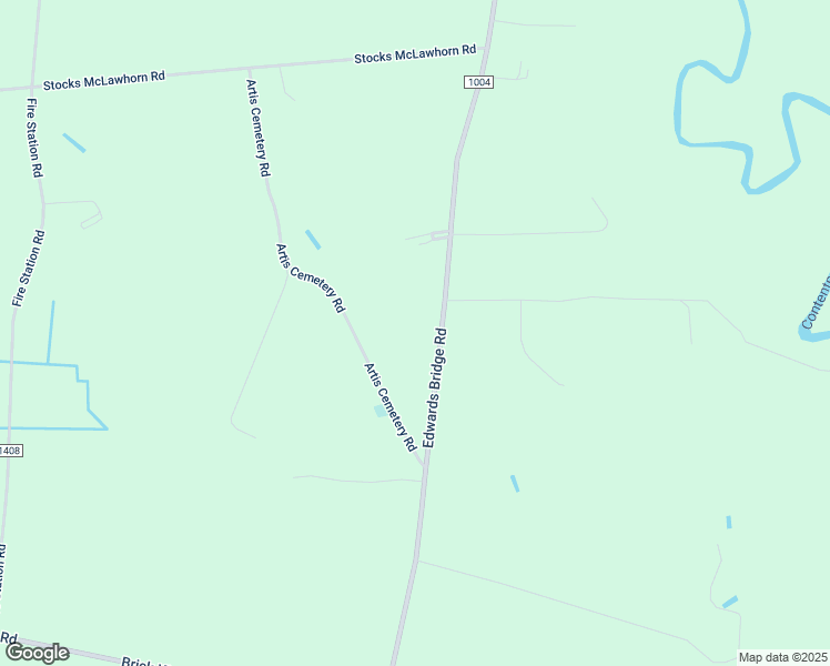 map of restaurants, bars, coffee shops, grocery stores, and more near Edwards Bridge Road in Hookerton