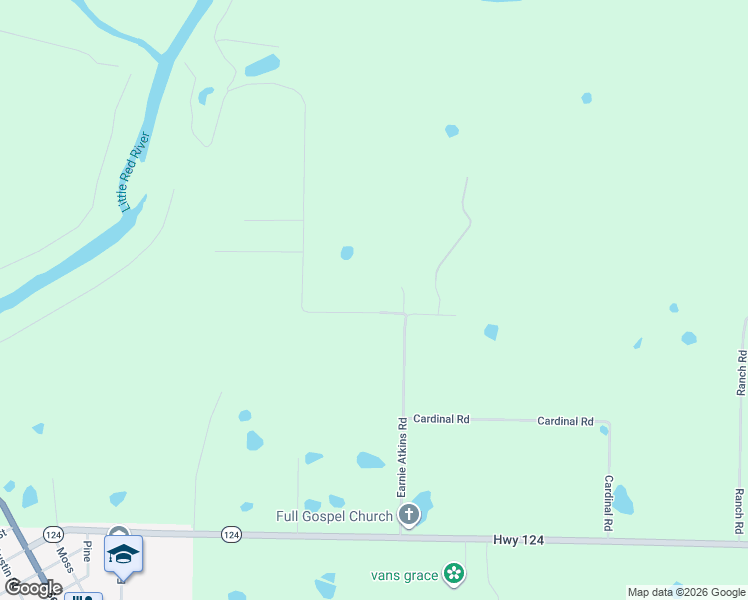 map of restaurants, bars, coffee shops, grocery stores, and more near 187 Emery Bluff Road in Pangburn