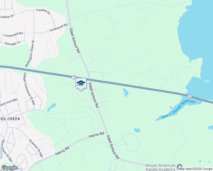 map of restaurants, bars, coffee shops, grocery stores, and more near 8741 Davidson Highway in Concord