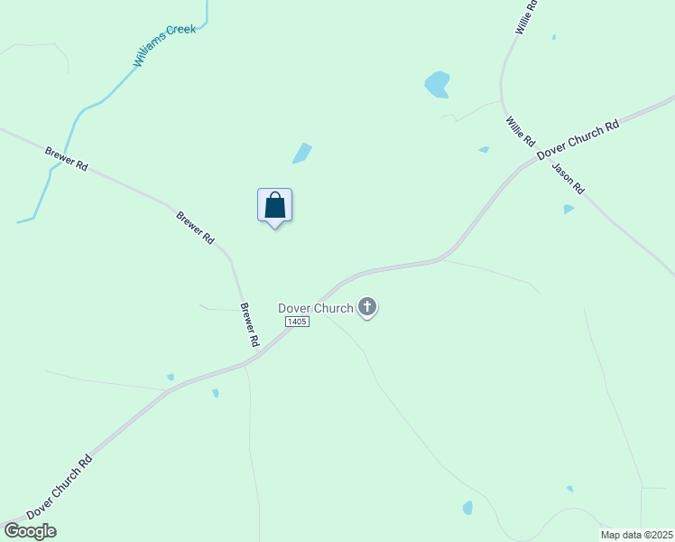 map of restaurants, bars, coffee shops, grocery stores, and more near 2448 Dover Church Road in Seagrove