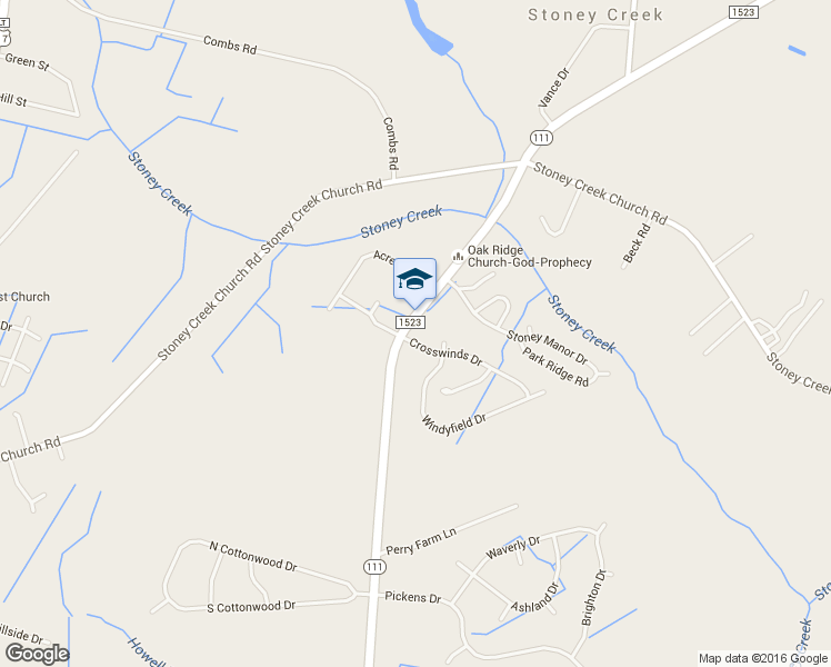 map of restaurants, bars, coffee shops, grocery stores, and more near 101 Crosswinds Drive in Goldsboro