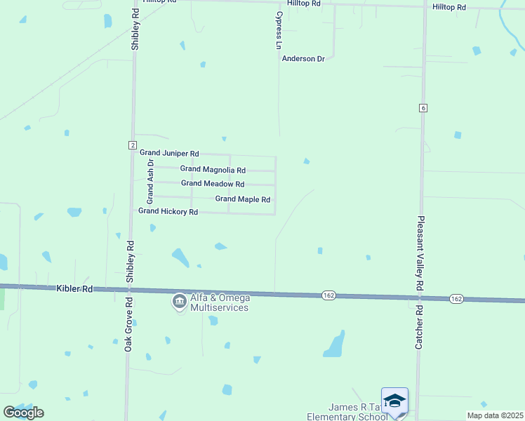map of restaurants, bars, coffee shops, grocery stores, and more near 5420 Grand Hickory Road in Van Buren