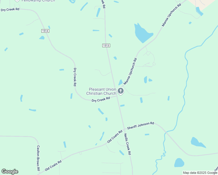 map of restaurants, bars, coffee shops, grocery stores, and more near 1435 Dry Creek Road in Lillington