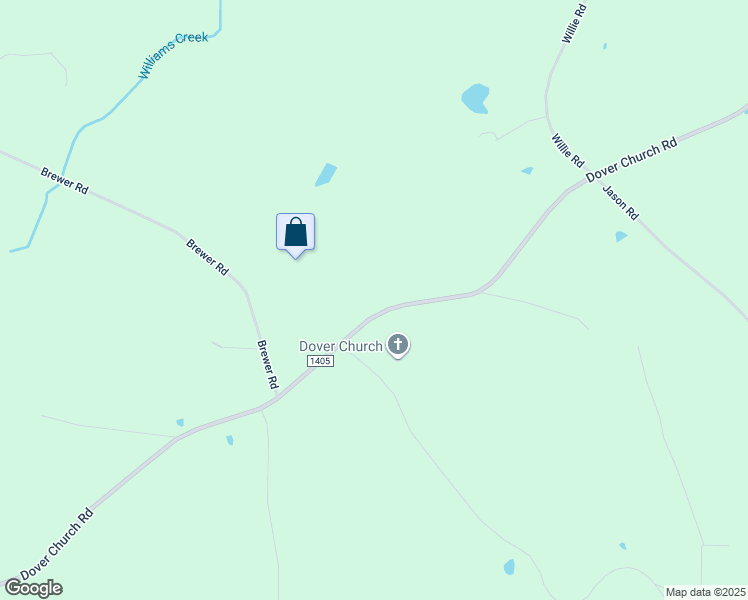 map of restaurants, bars, coffee shops, grocery stores, and more near 2440 Dover Church Road in Seagrove