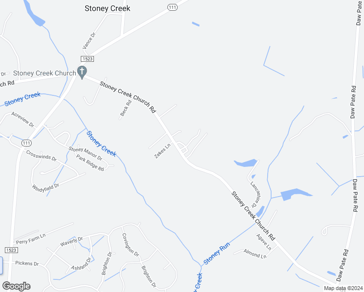 map of restaurants, bars, coffee shops, grocery stores, and more near 1007 Stoney Creek Church Road in Goldsboro