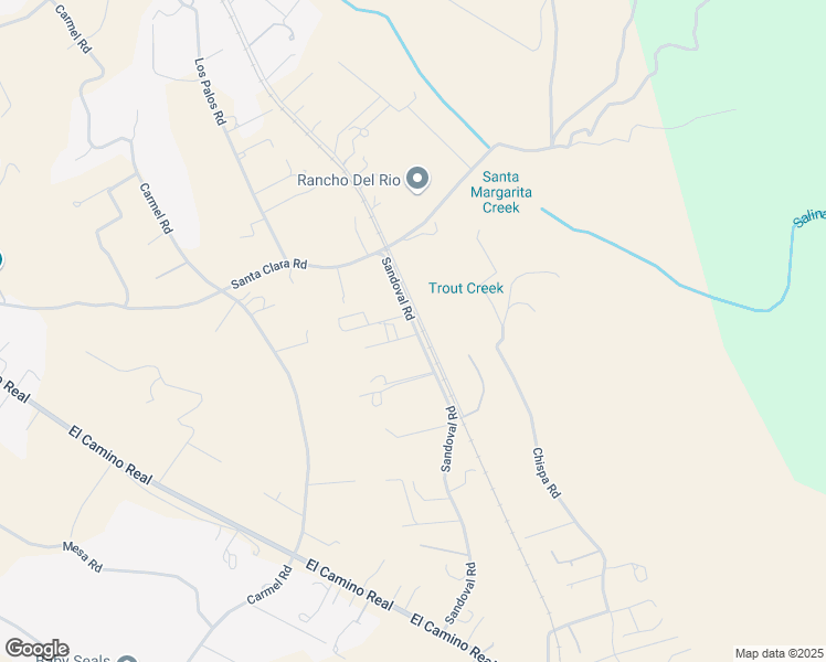 map of restaurants, bars, coffee shops, grocery stores, and more near 14325 Salinas Road in Atascadero