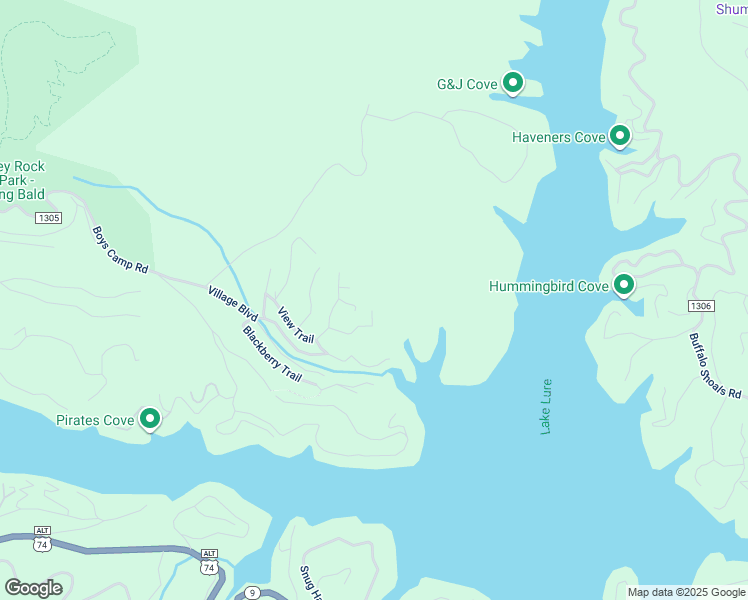map of restaurants, bars, coffee shops, grocery stores, and more near 190 Hilltop Ct in Lake Lure