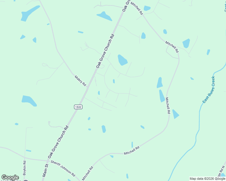 map of restaurants, bars, coffee shops, grocery stores, and more near 776 Oak Grove Church Road in Angier