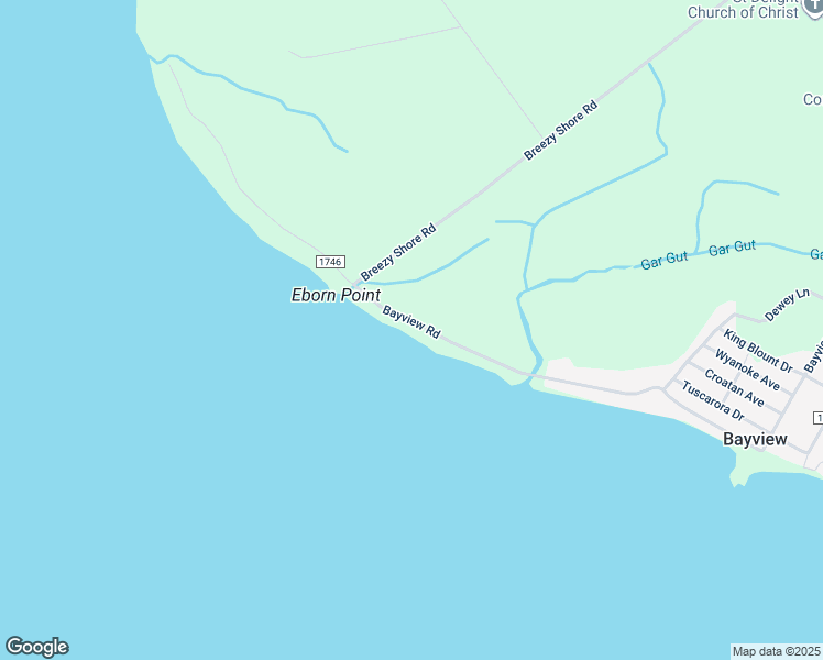 map of restaurants, bars, coffee shops, grocery stores, and more near State Road 1746 in Beaufort County