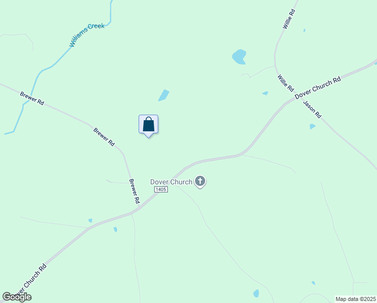 map of restaurants, bars, coffee shops, grocery stores, and more near 2440 Dover Church Road in Seagrove