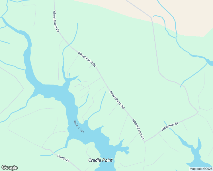 map of restaurants, bars, coffee shops, grocery stores, and more near Wheat Patch Road in Beaufort County