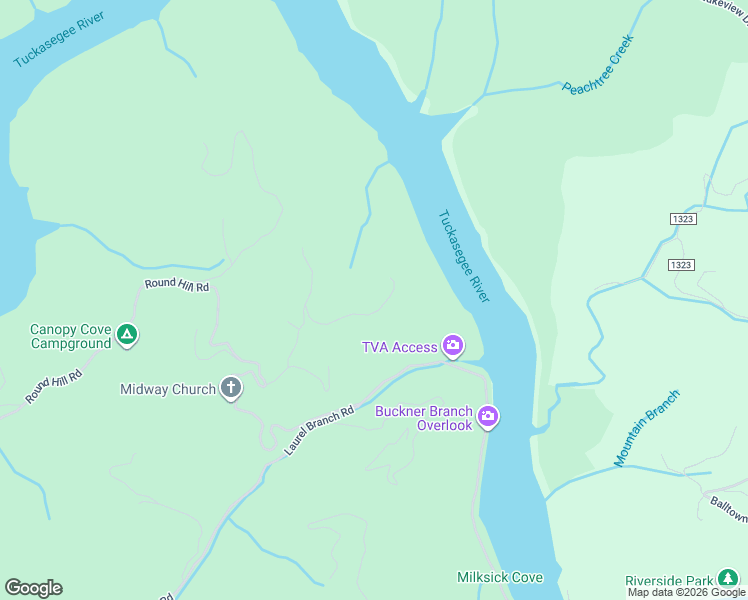 map of restaurants, bars, coffee shops, grocery stores, and more near 317 Pointe Overlook Road in Bryson City