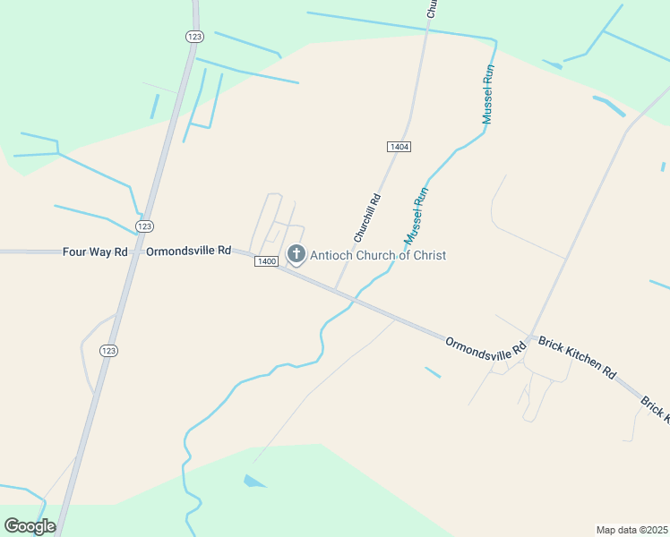 map of restaurants, bars, coffee shops, grocery stores, and more near 61 Churchill Road in Hookerton