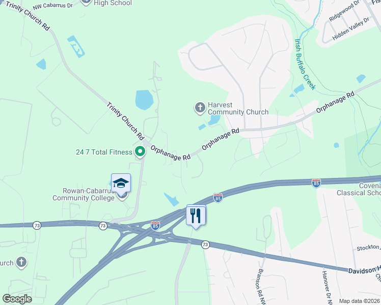 map of restaurants, bars, coffee shops, grocery stores, and more near 1917 Pine Bough Lane in Concord