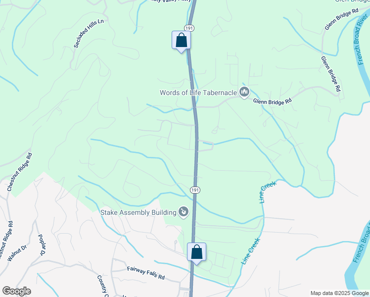 map of restaurants, bars, coffee shops, grocery stores, and more near 2251-2271 Brevard Road in Arden