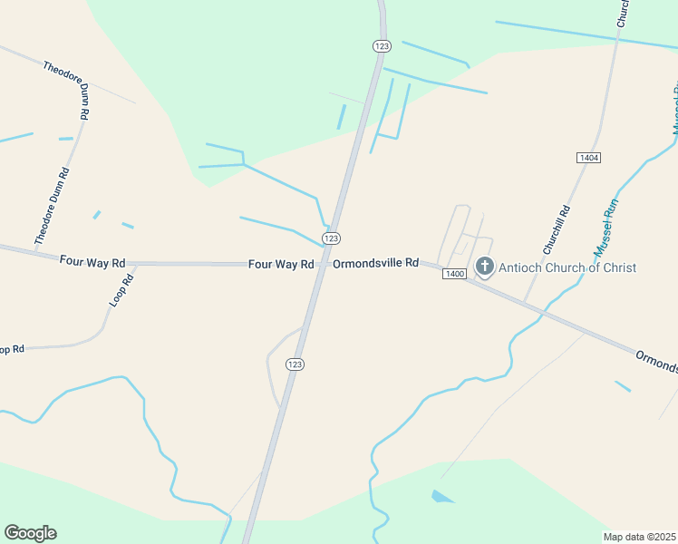 map of restaurants, bars, coffee shops, grocery stores, and more near 48 Ormondsville Road in Hookerton
