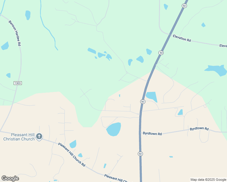 map of restaurants, bars, coffee shops, grocery stores, and more near 4909 North Carolina 50 in Benson
