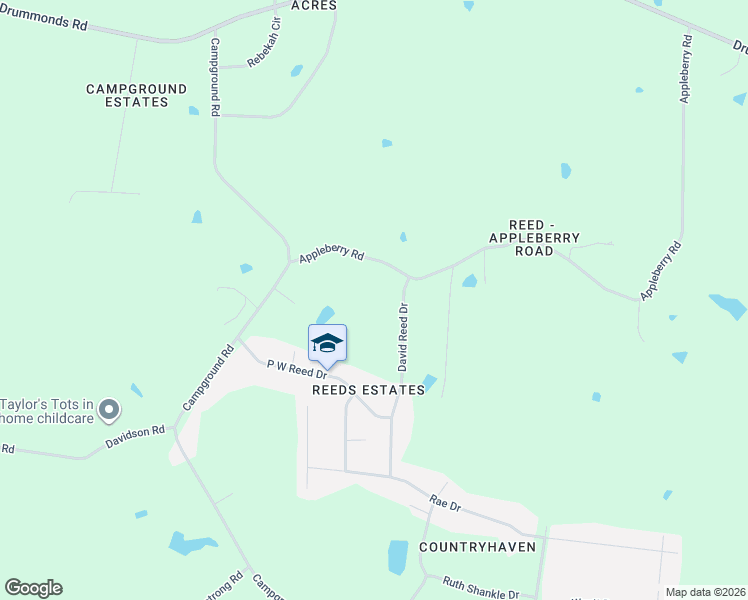 map of restaurants, bars, coffee shops, grocery stores, and more near 1335 Appleberry Road in Munford
