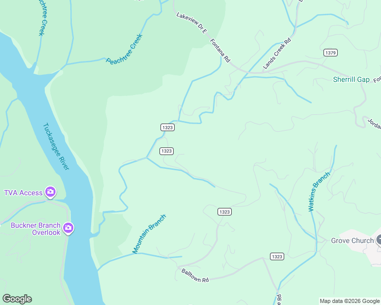 map of restaurants, bars, coffee shops, grocery stores, and more near 215 Soaring Eagle Rd. in Bryson City