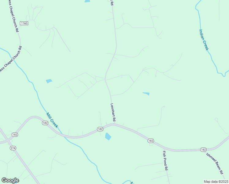 map of restaurants, bars, coffee shops, grocery stores, and more near Cohn Eaker Road in Lincoln County