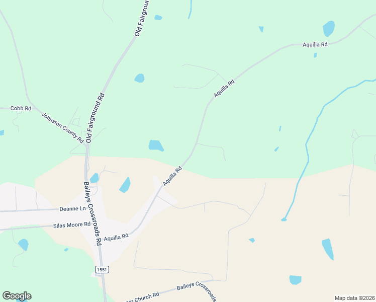 map of restaurants, bars, coffee shops, grocery stores, and more near 1096 Aquilla Road in Benson