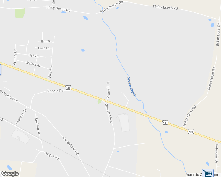 map of restaurants, bars, coffee shops, grocery stores, and more near 201 Creekside Drive in Lewisburg