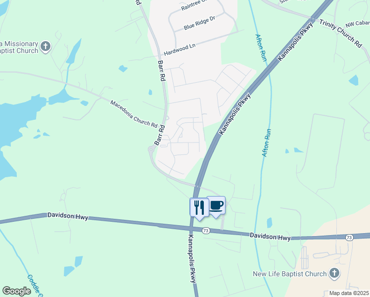 map of restaurants, bars, coffee shops, grocery stores, and more near 2232 Ivy Hollow Place in Concord