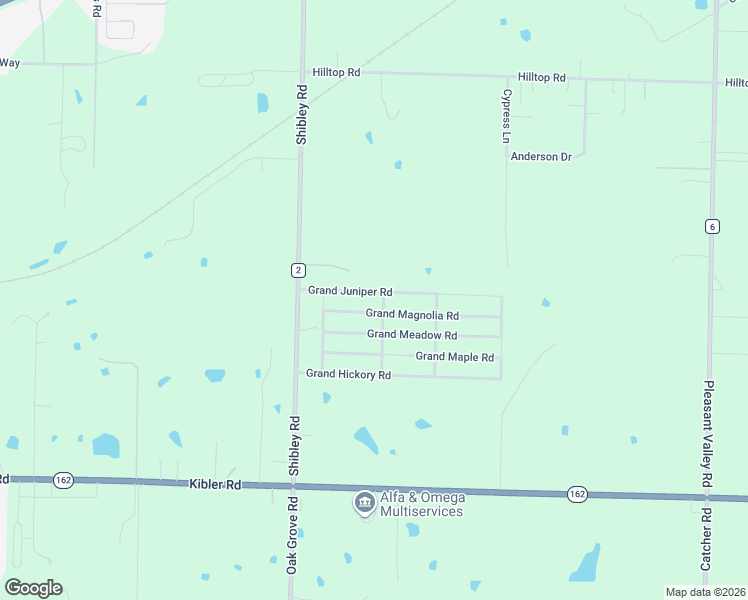 map of restaurants, bars, coffee shops, grocery stores, and more near 5152 Grand Juniper Road in Van Buren