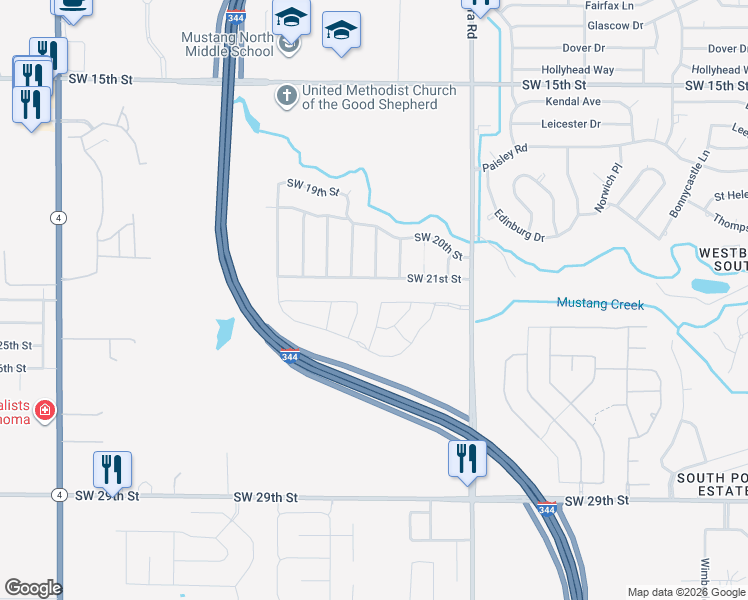 map of restaurants, bars, coffee shops, grocery stores, and more near 2201 Stella Road in Yukon