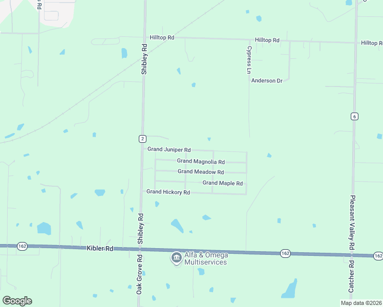 map of restaurants, bars, coffee shops, grocery stores, and more near 5152 Grand Juniper Road in Van Buren