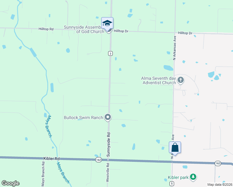 map of restaurants, bars, coffee shops, grocery stores, and more near 1421 Sunnyside Terrace in Van Buren