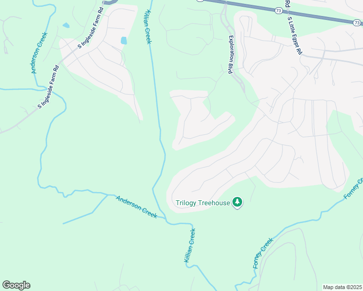 map of restaurants, bars, coffee shops, grocery stores, and more near 223 Chimney Rock Court in Stanley