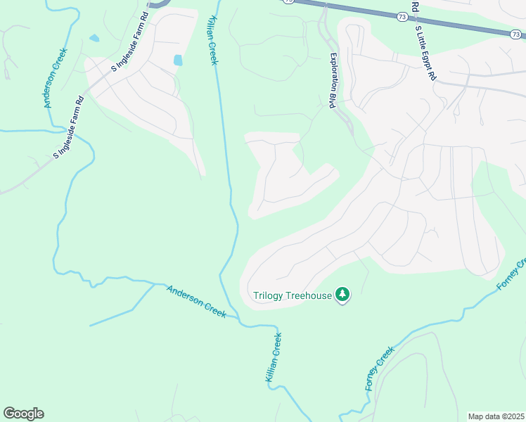 map of restaurants, bars, coffee shops, grocery stores, and more near 223 Chimney Rock Court in Stanley